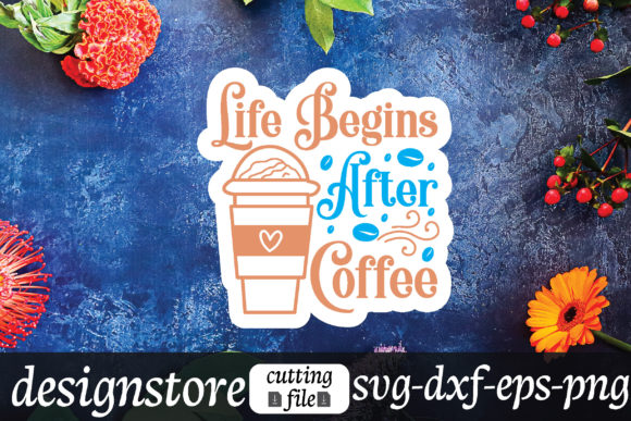 Life Begins After Coffee Stickers: A Designer Review